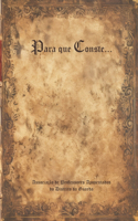 Para que Conste...