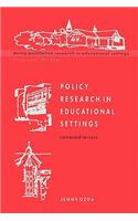 Policy Research in Educational Settings