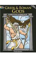 Greek and Roman Gods Stained Glass Coloring Book