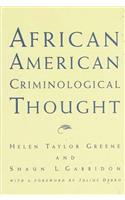 African American Criminological Thought