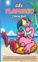 Cute Flamingo Coloring Book