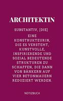 Architektin Substantiv, [die] Eine Konstrukteurin, Die Es Versteht Notizbuch