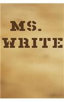 Ms. Write