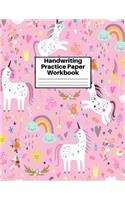 Handwriting Practice Paper Workbook