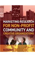 Marketing Research for Non-profit, Community and Creative Organizations