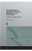 Beginnings of European Theorizing