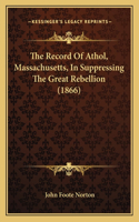 The Record Of Athol, Massachusetts, In Suppressing The Great Rebellion (1866)