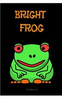 Bright Frog Composition Notebook: College Ruled Notebook - Lined Journal -School supplies Book Notes- back to school Gift Kids -