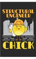 Structural Engineer Chick: Structural Engineer Journal, Blank Paperback Notebook to Write In, Engineering Graduation Gift, 150 pages, college ruled