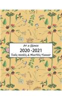 At a Glance 2020-2021 Daily Weekly & Monthly Planner: Jan-Dec
