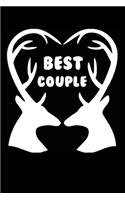 Best Couple: Deer hunting journal, deer hunting gifts for men funny: Deer Hunters Track Record of Species, Location, Gear - Shooting Seasons Dates