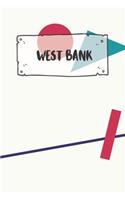 West Bank: Ruled Travel Diary Notebook or Journey Journal - Lined Trip Pocketbook for Men and Women with Lines