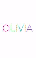 Olivia: A 6x9 Lined Journal (Name in Cute Dot Type on White Cover)