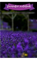 Lavender notebook