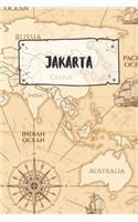 Jakarta: Ruled Travel Diary Notebook or Journey Journal - Lined Trip Pocketbook for Men and Women with Lines