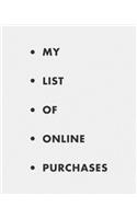 My list of online purchases: Weekly financial planner. A simple weekly expense planner and tracker. Have the week at a glance and organize your money with this personal finance 