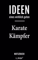 Notizbuch für Karate Kämpfer