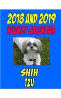2018 and 2019 Weekly Calendar Shih Tzu