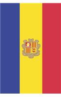 Andorra Flag Notebook - Andorran Flag Book - Andorra Travel Journal