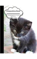 Composition Book 100 Sheet/200 Pages 8.5 X 11 In.-Wide Ruled- Cute Cat 3: Plain Journal - Blank Writing Notebook - Lined Page Cats Kittens (Composition Notebook Journal)