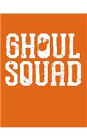 Ghoul Squad Hexagonal Composition Notebook: Hexagon Paper .5 per side (7.44 X 9.69) Creepy Spirit Phantom Grave Digger Hex Grid Mapping Book