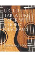 Ukelele Tablature Paper with Chord Diagrams