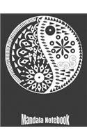 Mandala Notebook: Buddhism Gifts for Men Women. Mandala Notebook. 8.5 x 11 size 120 Lined Pages Mandala Journal.