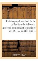 Catalogue d'Une Fort Belle Collection de Tableaux Anciens Composant Le Cabinet de M. Rollin