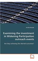 Examining the investment in Widening Participation outreach events