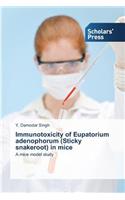 Immunotoxicity of Eupatorium adenophorum (Sticky snakeroot) in mice