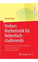 Vorkurs Mathematik für Nebenfachstudierende