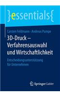 3D-Druck – Verfahrensauswahl und Wirtschaftlichkeit