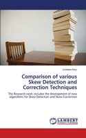 Comparison of various Skew Detection and Correction Techniques