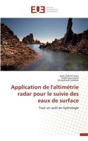 Application de l'altimétrie radar pour le suivie des eaux de surface