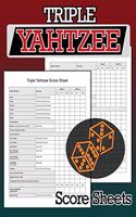 Triple Yahtzee Score Sheets: 100 Triple Yahtzee Score Pads, Triple Yahtzee Game, Yahtzee Score