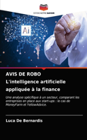 AVIS DE ROBO L'intelligence artificielle appliquée à la finance