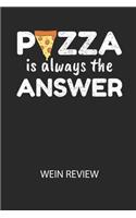PIZZA is always the ANSWER - Wein Review