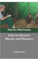 How to Observe Morals and Manners: Original Text