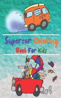 Supercar Coloring Book For Kids