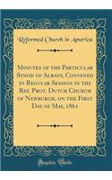 Minutes of the Particular Synod of Albany, Convened in Regular Session in the Ref. Prot. Dutch Church of Newburgh, on the First Day of May, 1861 (Classic Reprint)