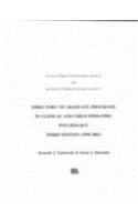 Directory of Graduate Programs in Clinical Child and Pediatric Psychology, 1997