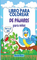 Libro para colorear de pájaros para niños