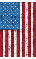 American Flag Notebook: USA Patriotic Composition Note Book For Men, Women, Kids - US Red White And Blue