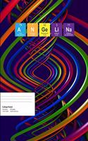 Angelina: Angelina Composition Notebook, Personalised Name Notebook, Periodic Table Style Science Fan Notebook, Future Chemist Notebook, 7.44 X 9.69 College R