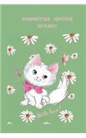 Handwriting Practice Notebook: Journal Composition Notebook with Blank Lined Writing Letters & Words Sheet for Preschool or Kindergarten K-3 Grade Students, Workbook for Kids Kitt