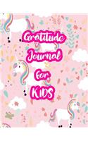 Gratitude Journal for Kids: 5-Minute Daily Diary of Positivity with Cute Unicorn Matte Cover Design Notebook Prompts to Write In Per Day - Perfect Gift for Girls, Boys, Teens, 