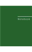 Notebook: Journal/ Notebook Wide Ruled Paper, 8 x 10, 100 pages
