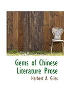 Gems of Chinese Literature Prose