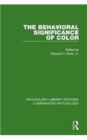 The Behavioral Significance of Color