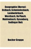 Geographie (Herne): Ostbach, Schmiedesbach, Landwehrbach, Westbach, Rossbach, Muhlenbach, Gysenberg, Sodinger Holz(German)